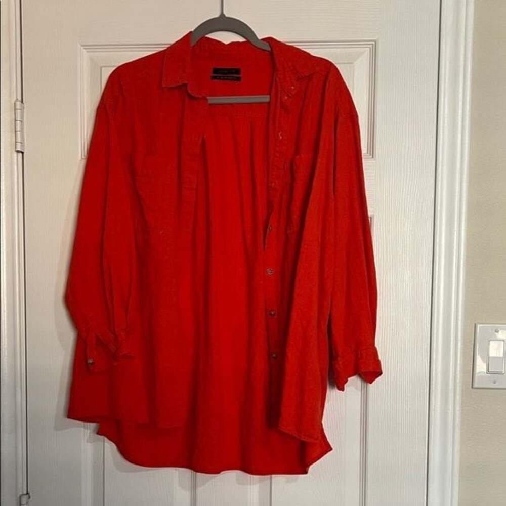 Urban Outfitters Red Orange Shirt